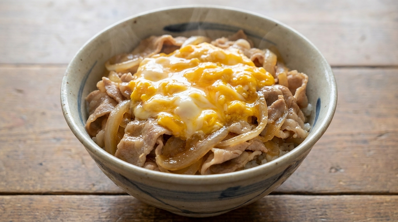 Tanindon (Bol de riz japonais au porc et aux œufs)