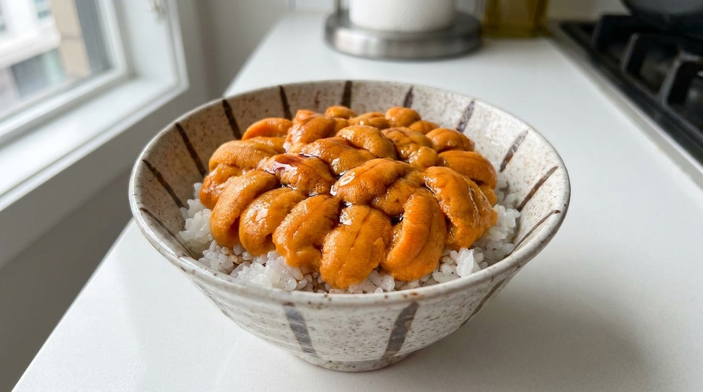 Bol de Riz à l'Oursin Frais (Uni Donburi)