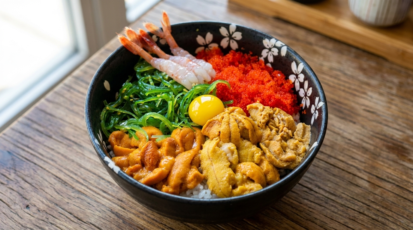 Bol de Riz Japonais à l'Oursin (Uni Don)