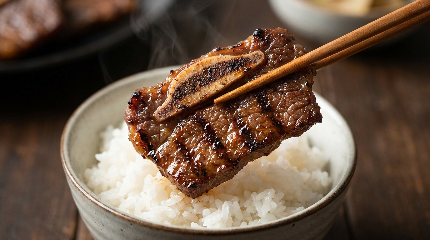 LA Galbi Classiques : Côtes de bœuf coréennes grillées