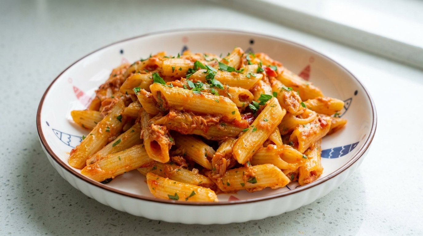Pennes au Thon Épicé (Penne con Tonno)