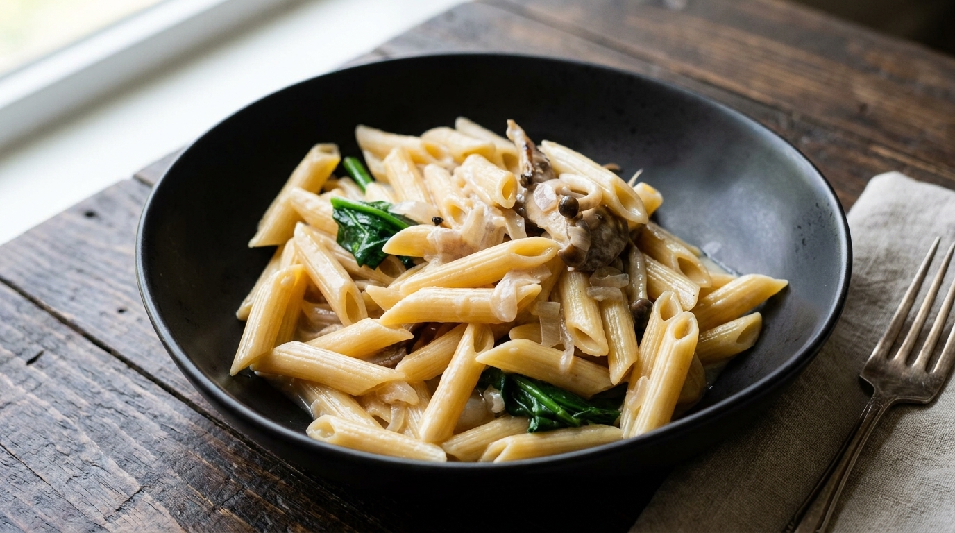 One-Pot Pasta Crémeux aux Champignons