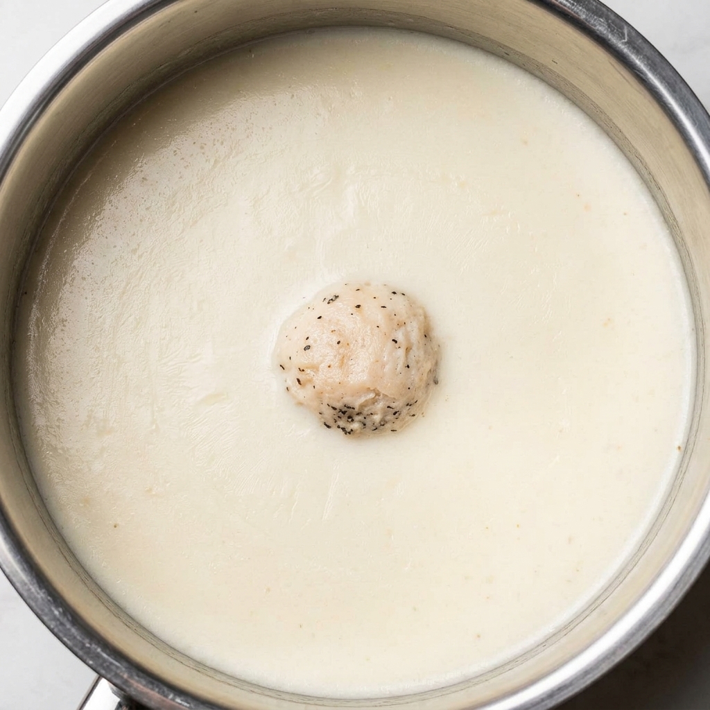 Médaillons de blanc de poulet parfaitement cuits, disposés proprement sur une planche à découper.