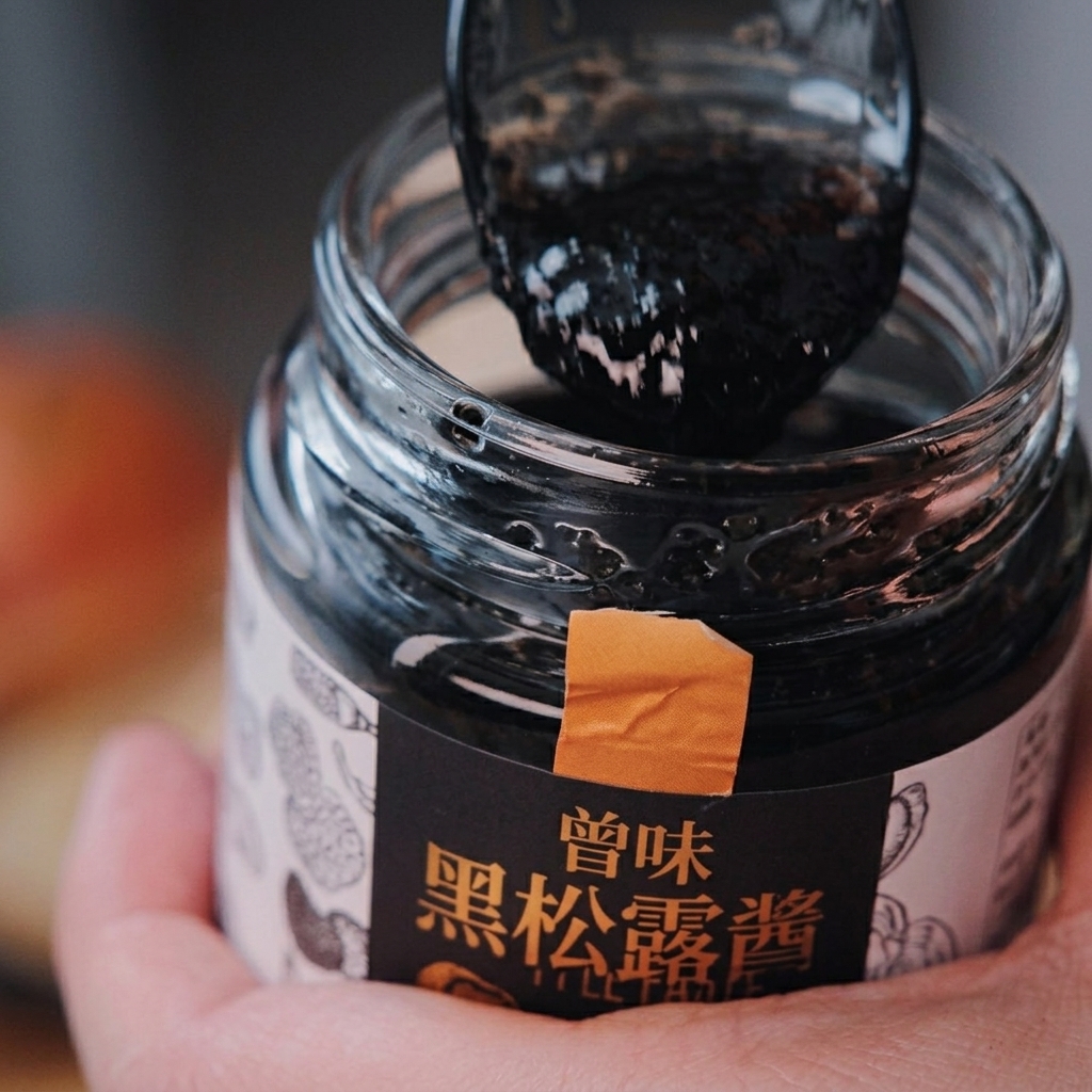 La pâte à truffe mélangée à la sauce jusquà ce que la couleur soit uniforme.