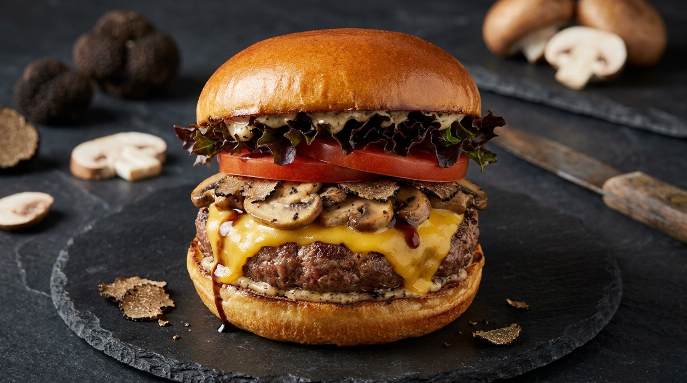 Burger Gourmet au Bœuf et à la Truffe