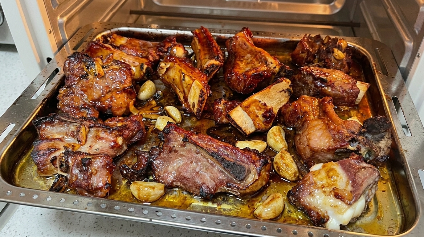 Travers de porc au miel et sauce char siu