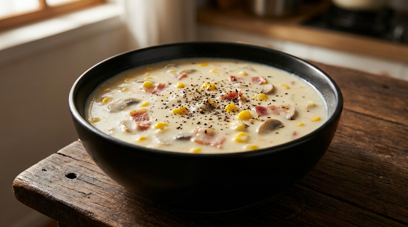 Chowder Crémeux aux Palourdes et au Maïs