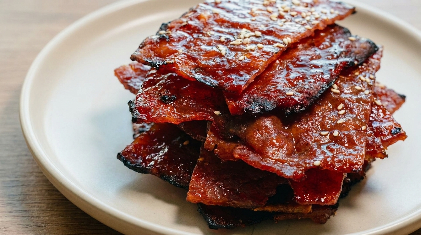 Jerky de porc fait maison style Macao (Bakkwa)