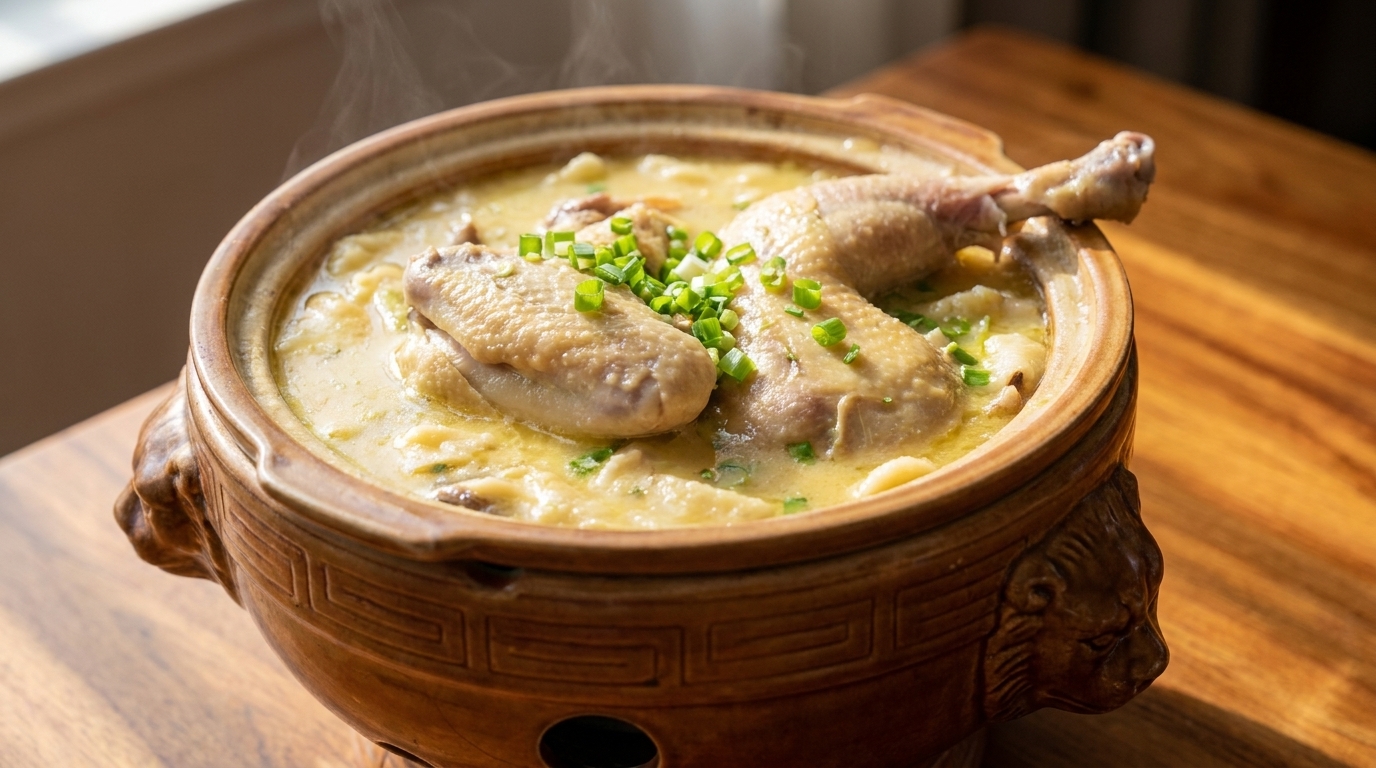 Soupe paysanne au poulet fermier et ses gnocchis maison