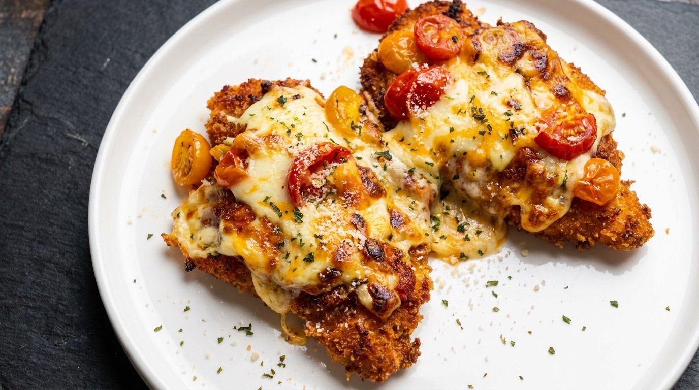 Escalope de Poulet au Four aux Deux Fromages