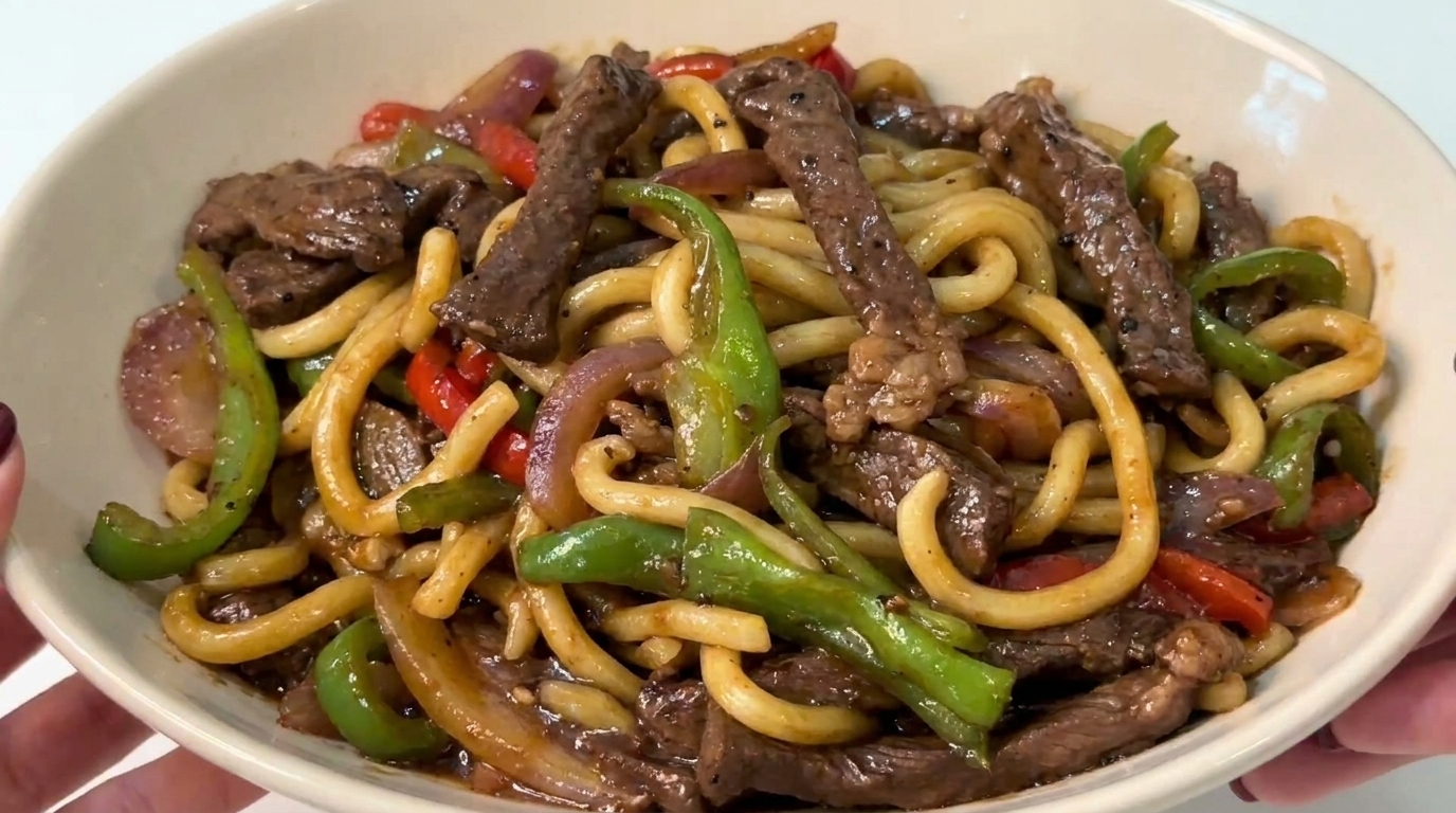 Udon au Bœuf au Poivre Noir