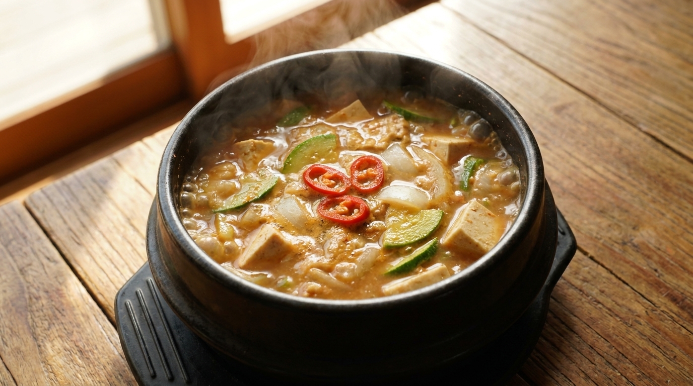 Doenjang-jjigae Authentique (Ragoût Coréen à la Pâte de Soja)