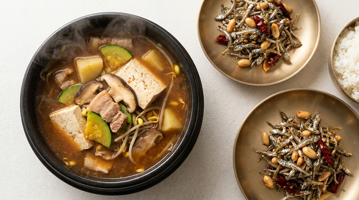 Doenjang-jjigae authentique (Ragoût coréen au soja fermenté)