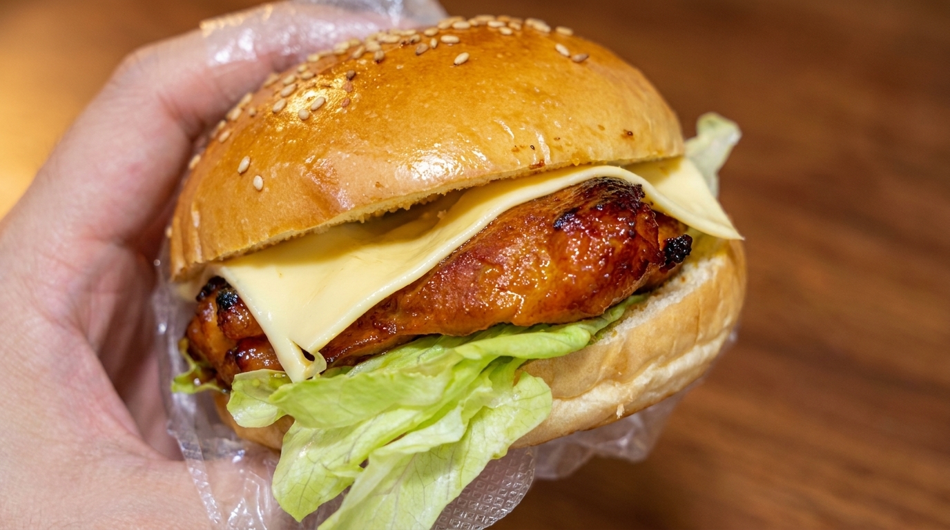 Burger au Poulet Teriyaki Maison