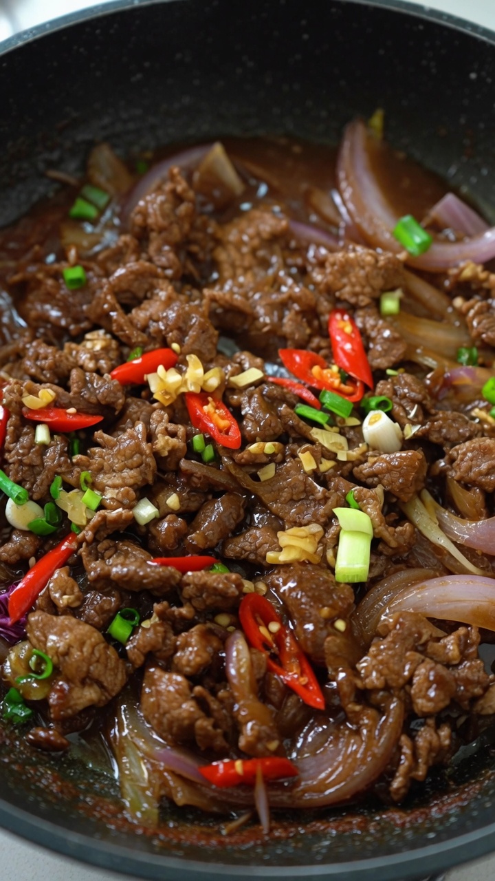 Bœuf braisé à l’oignon