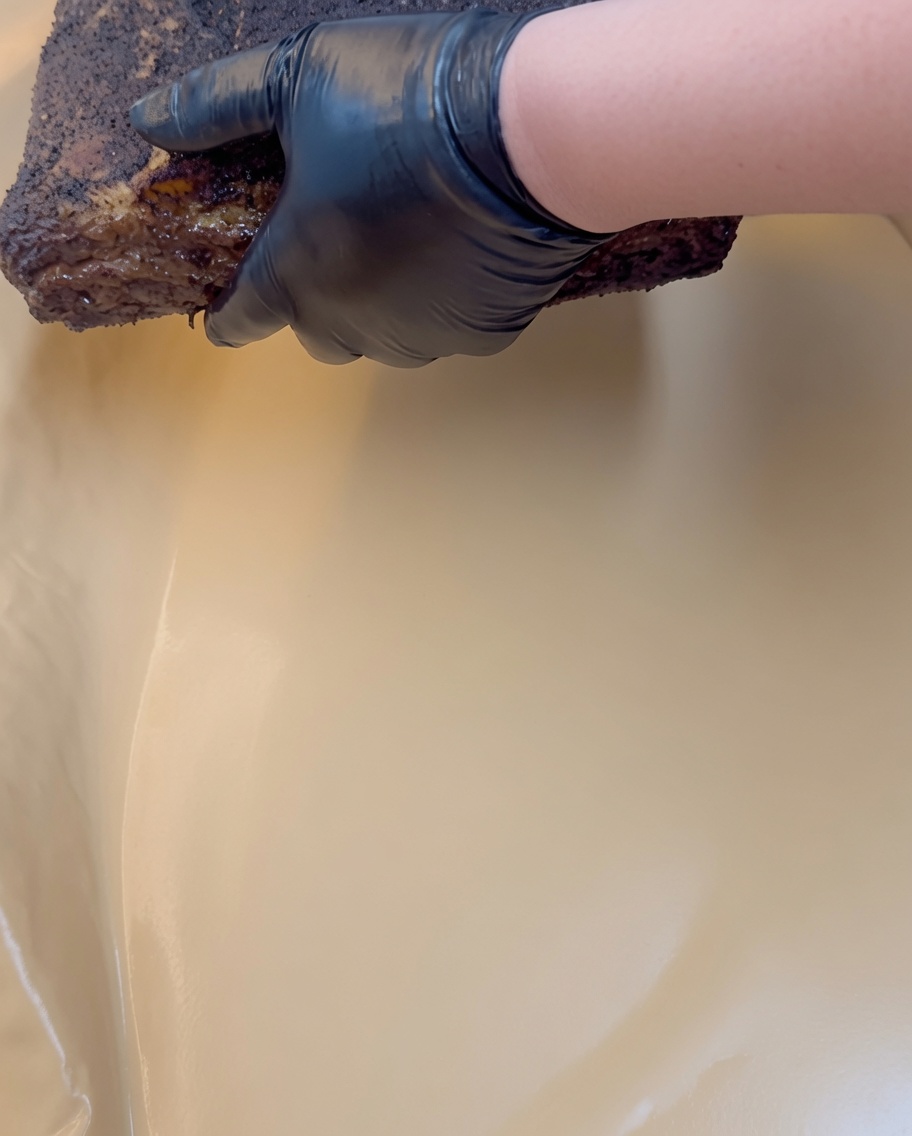 Un travers de bœuf fumé placé au centre dune feuille de papier de boucher.