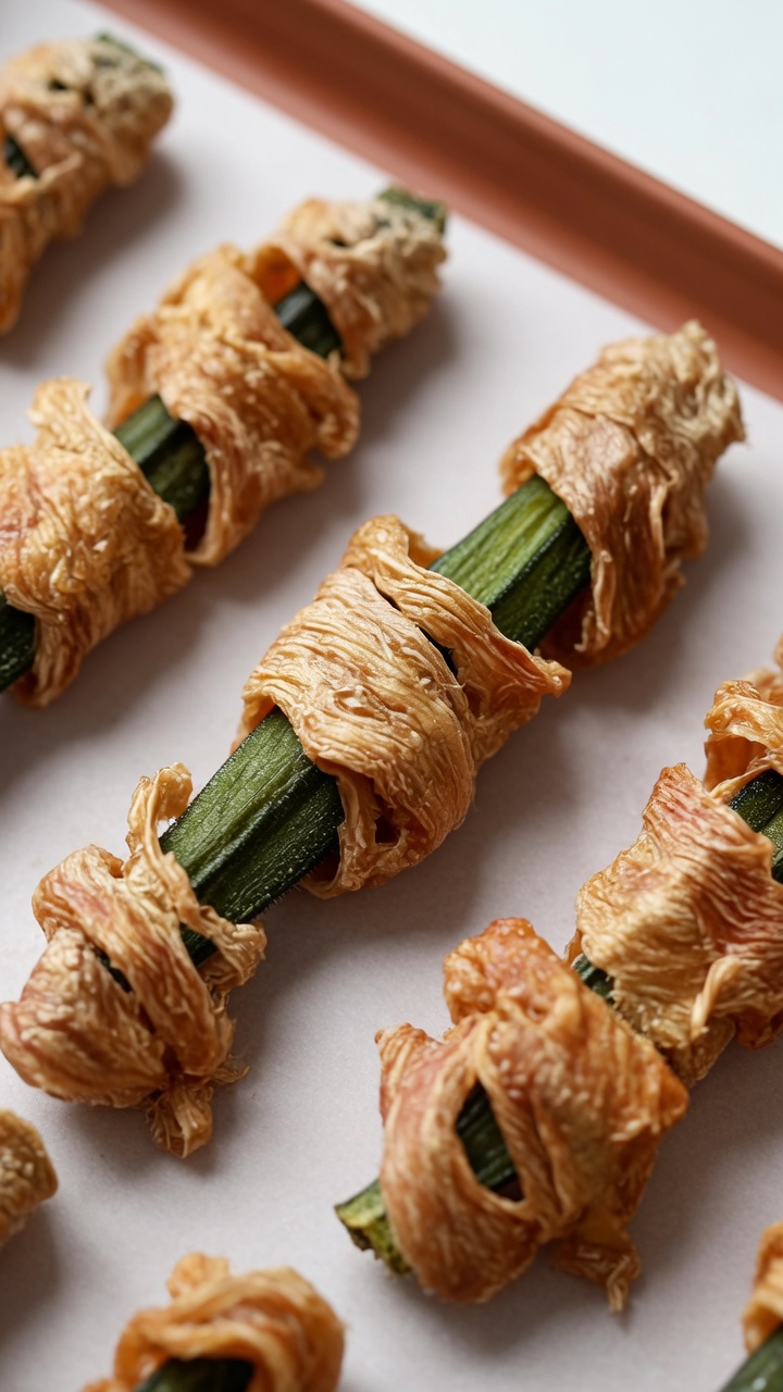 Wraps de poulet au gombo déshydraté maison