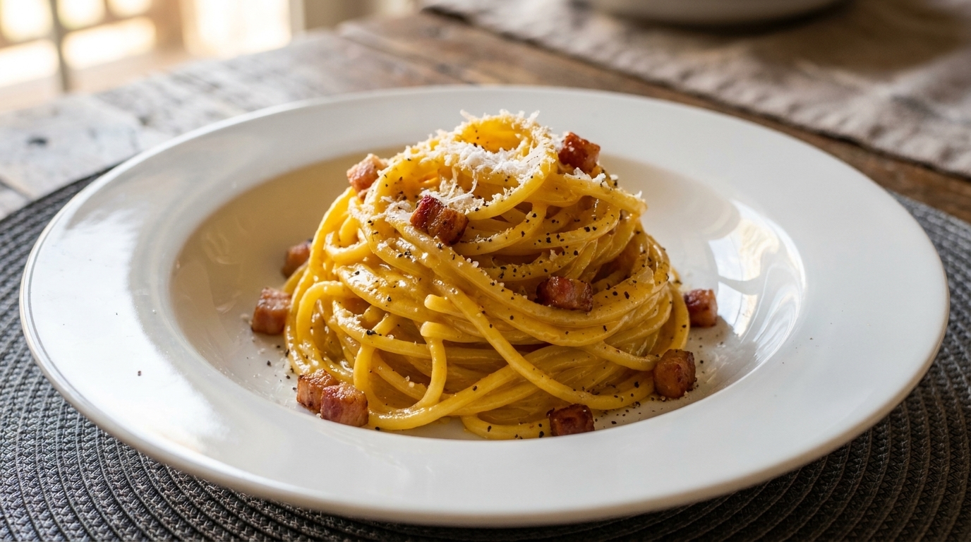 Spaghetti à la Carbonara Authentique