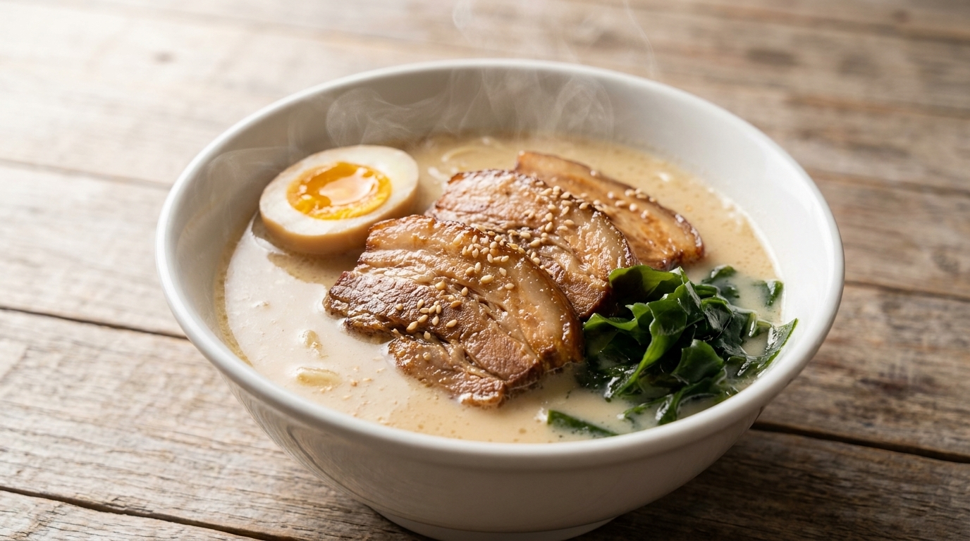 Ramen classique au bouillon d'os et poitrine de porc