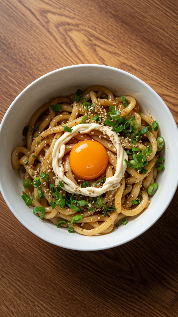 Udon au mélange d'huiles à la japonaise