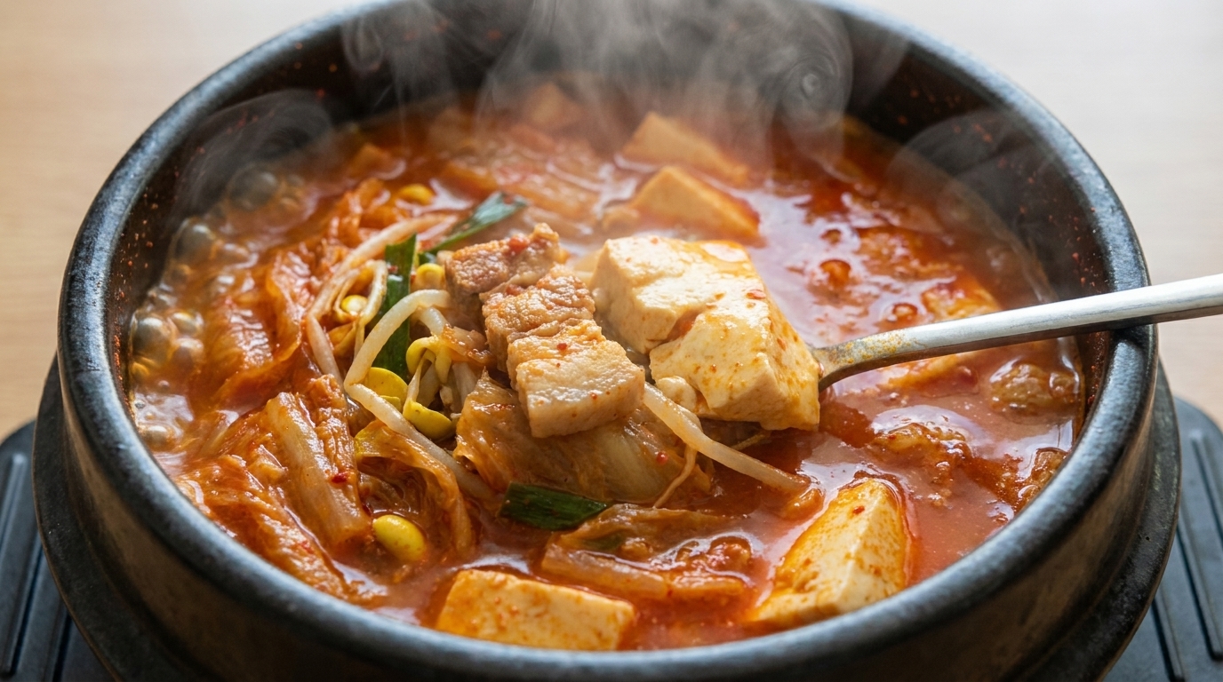 Ragoût de Kimchi au Porc (Kimchi Jjigae)
