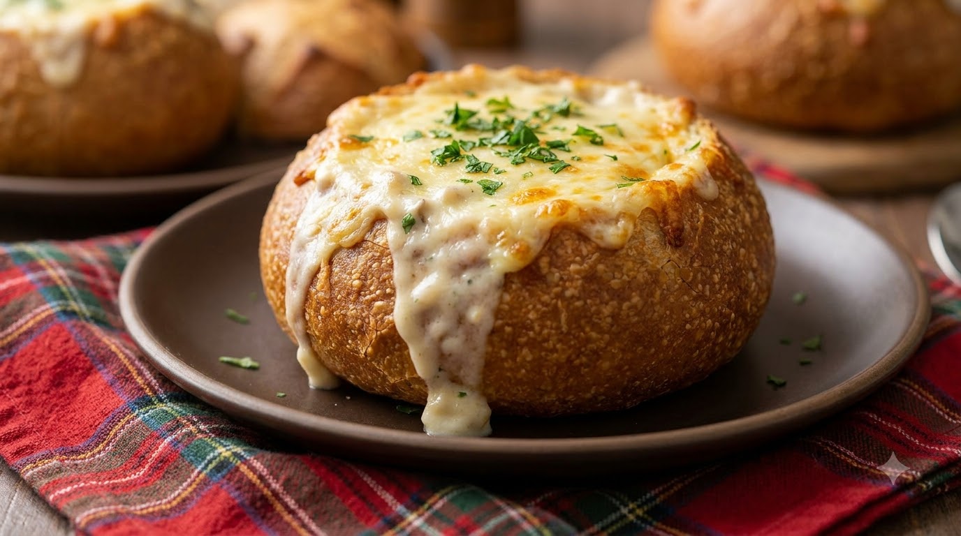 Bol de Pain à la Soupe de Palourdes