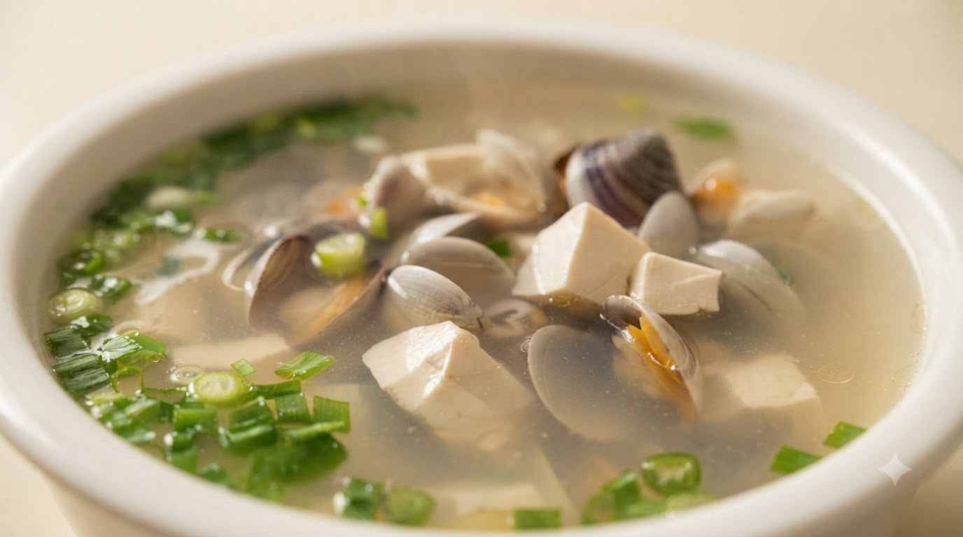 Soupe Classique aux Palourdes et au Tofu