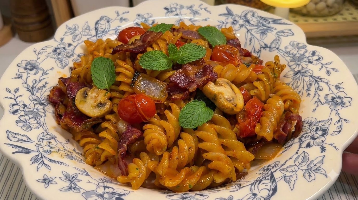 Pâtes Fusilli Façon Coréenne