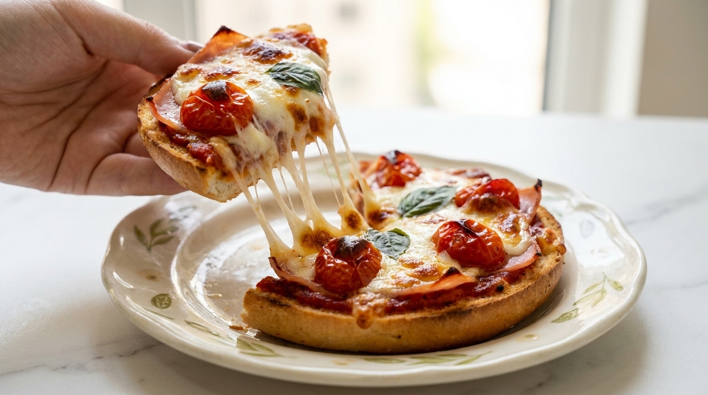 Toast Pizza Margherita Rapide au Air Fryer