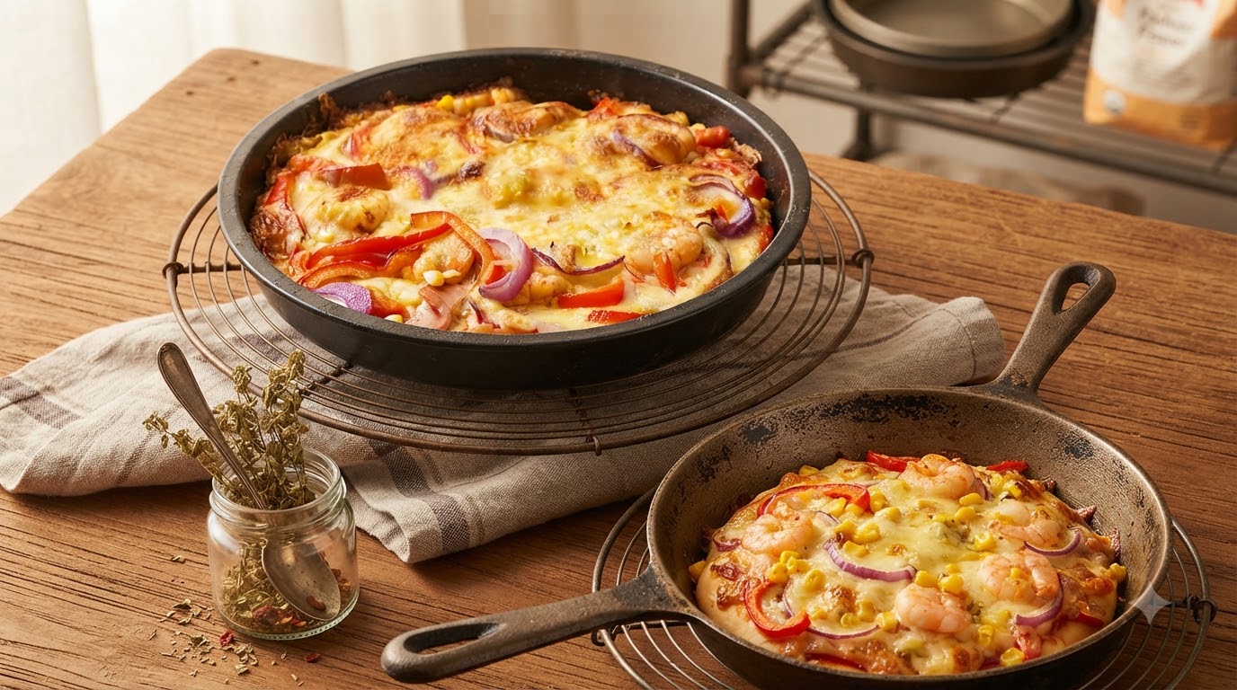 Pizza Supreme aux Fruits de Mer Maison
