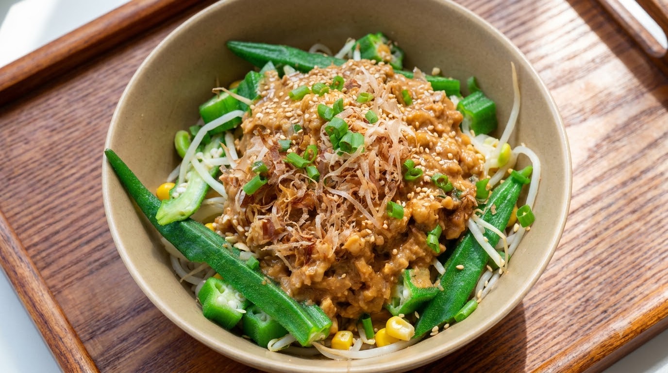 Nouilles Froides Épicées au Miso et Sésame