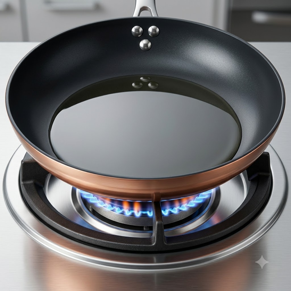 Des oignons hachés en train dêtre sautés dans de lhuile chaude dans une poêle.