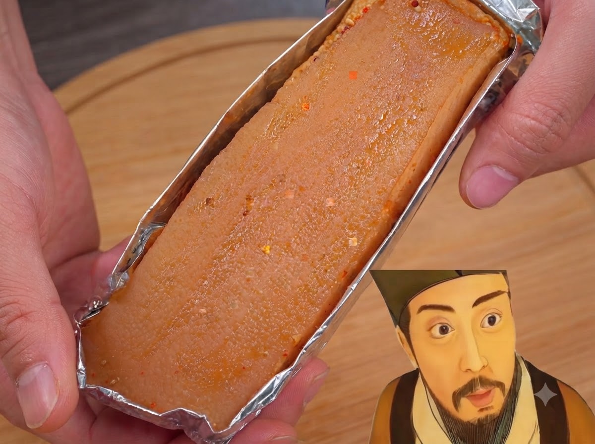 Du vinaigre blanc appliqué au pinceau sur la peau de la poitrine de porc enveloppée dans du papier daluminium.