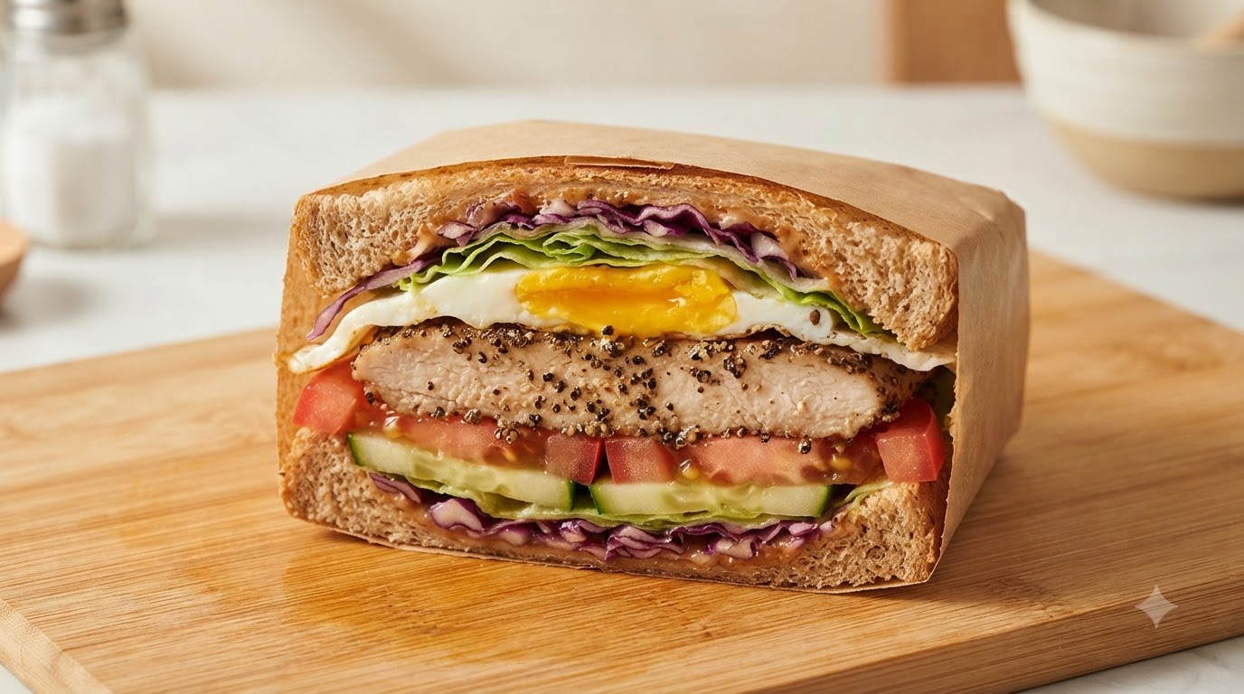 Sandwich au Poulet au Poivre Noir
