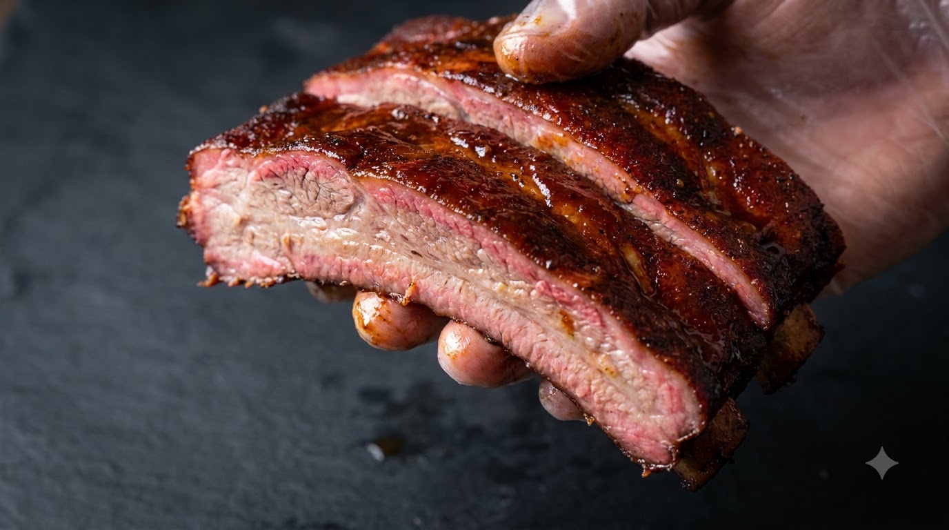 Travers de porc façon Memphis au barbecue et aux épices
