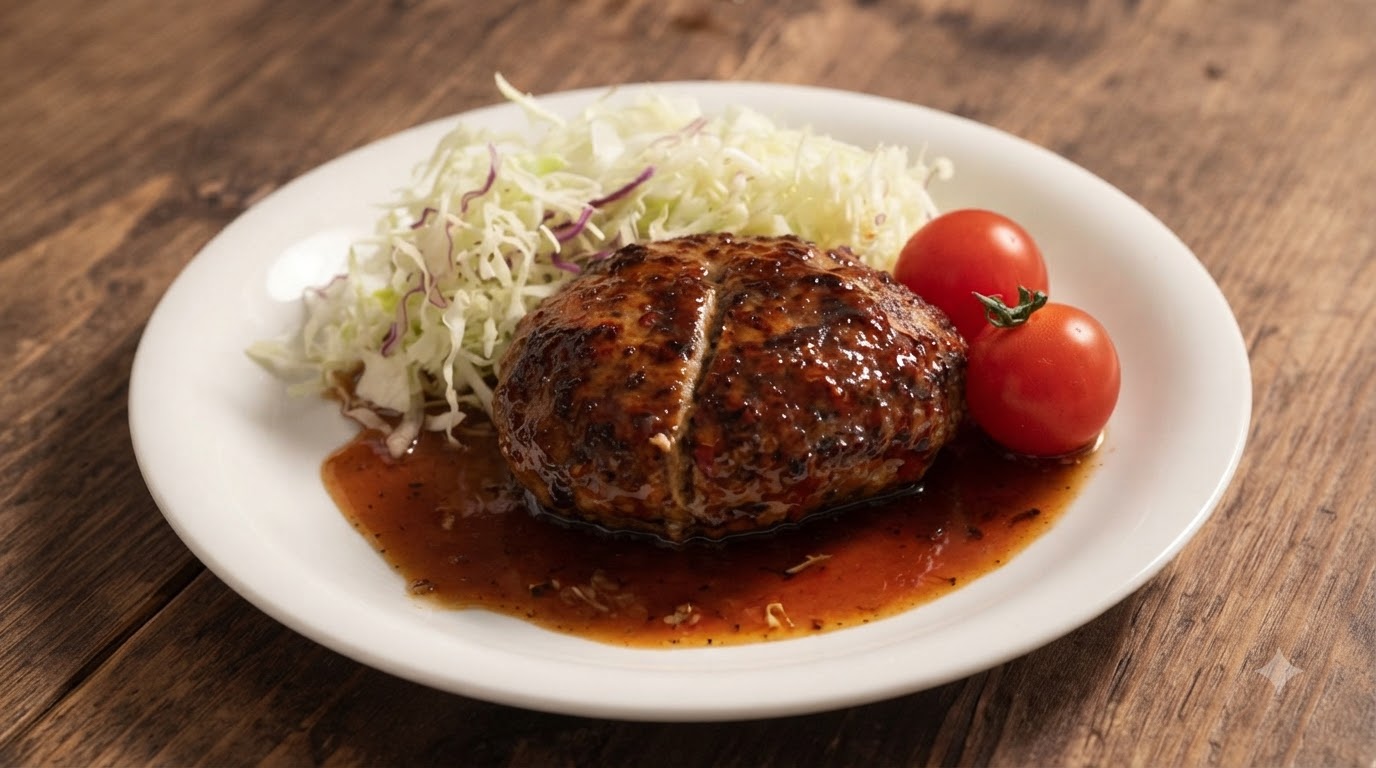 Steak haché japonais classique (Hambagu)