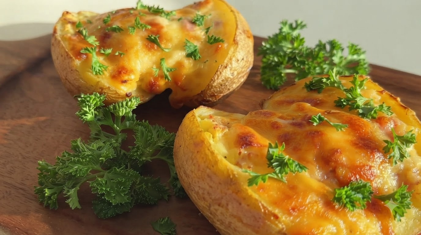Pommes de terre farcies deux fois cuites