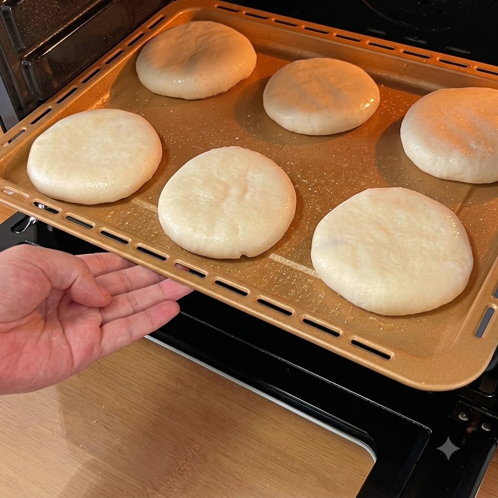 Roux à lhuile réparti uniformément sur la surface de la feuille de pâte étirée.