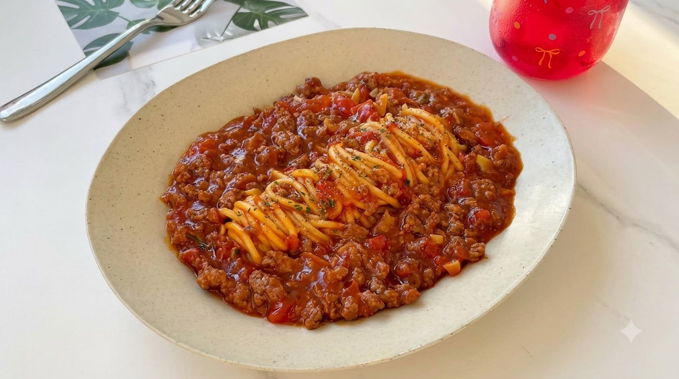 Pâtes Savoureuses au Bœuf et Tomates avec Sauce Riche