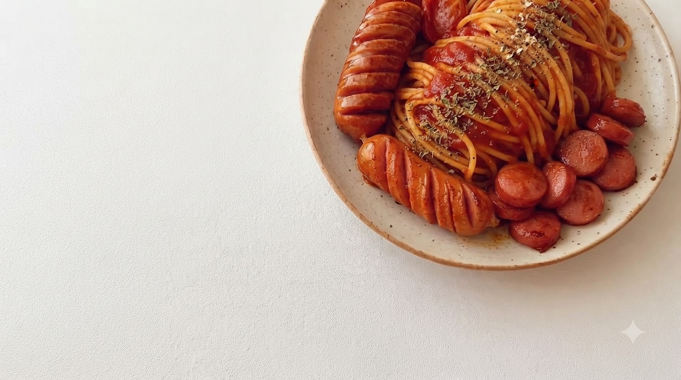 Spaghettis Riches à la Tomate et aux Saucisses