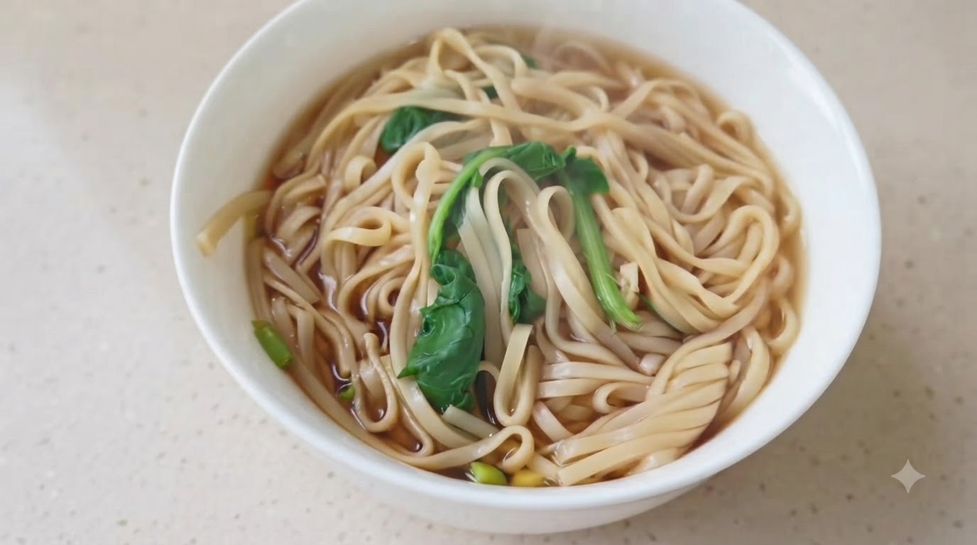 Nouilles Simples à la Sauce Soja et aux Légumes