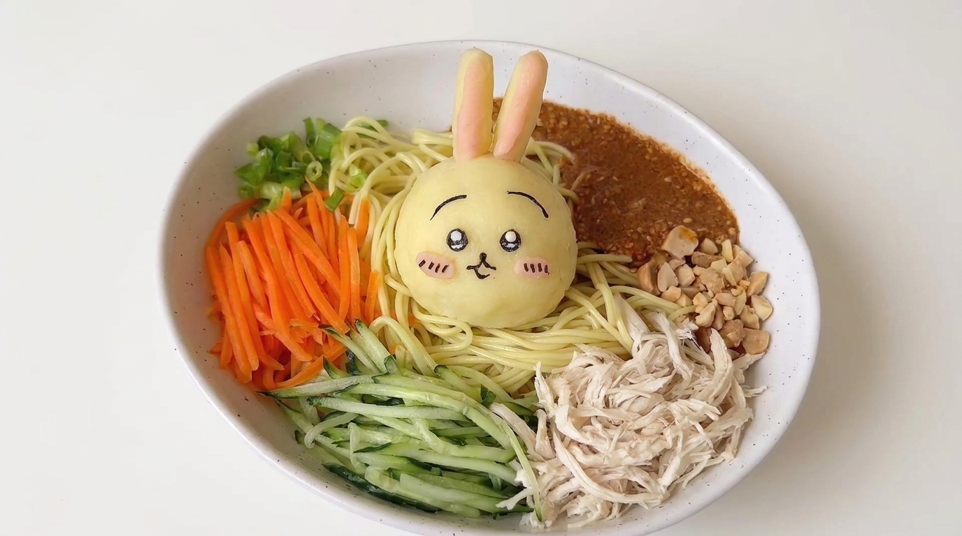 Nouilles Froides à la Salade de Pommes de Terre Usagi de Chiikawa