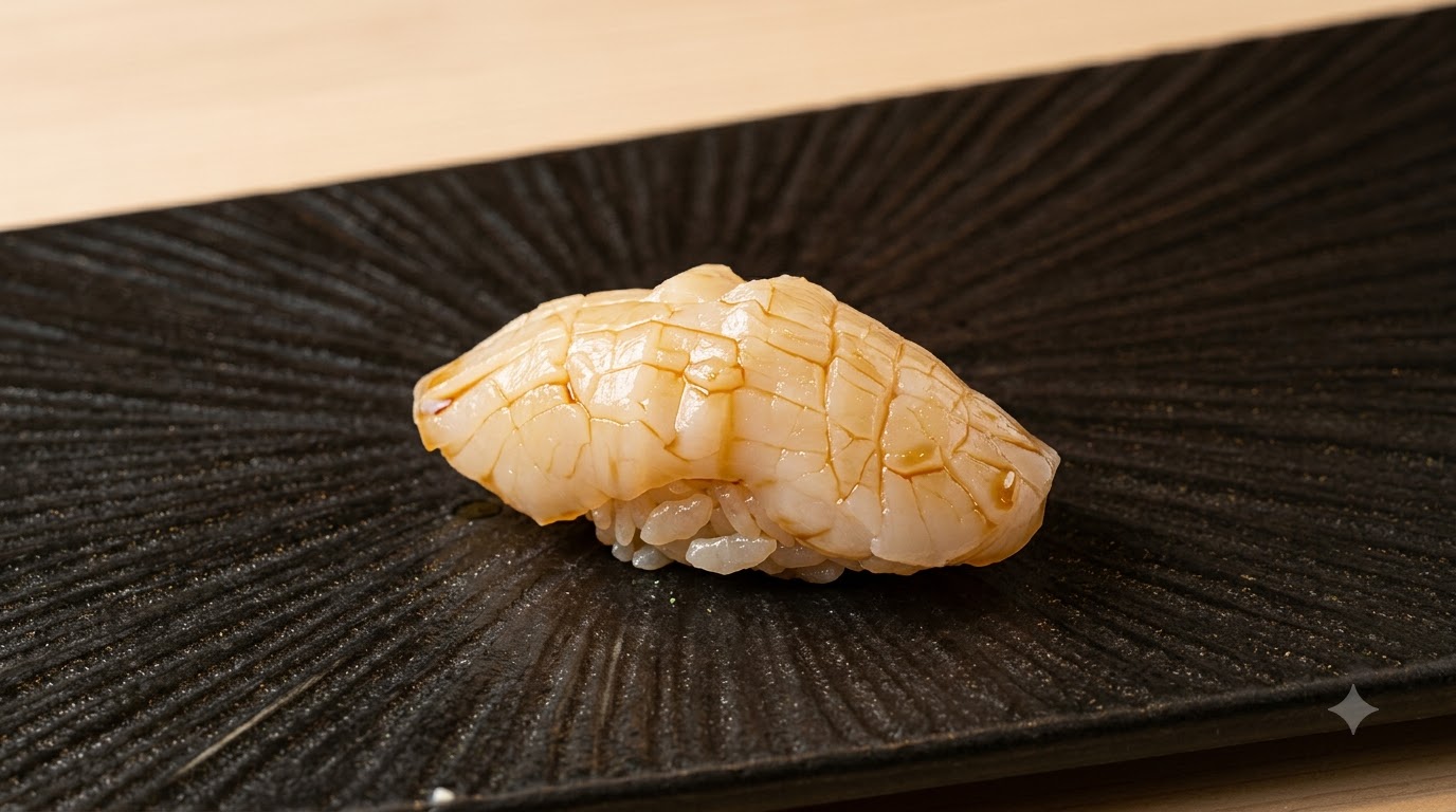Sushi Nigiri aux Noix de Saint-Jacques Fraîches (Hotate Nigiri)