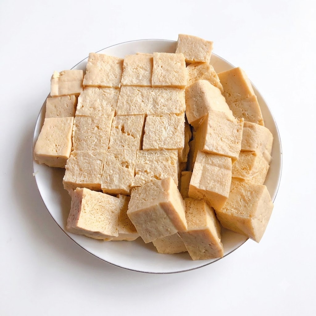 De la ciboule hachée et des tranches de gingembre frais sur une planche à découper.