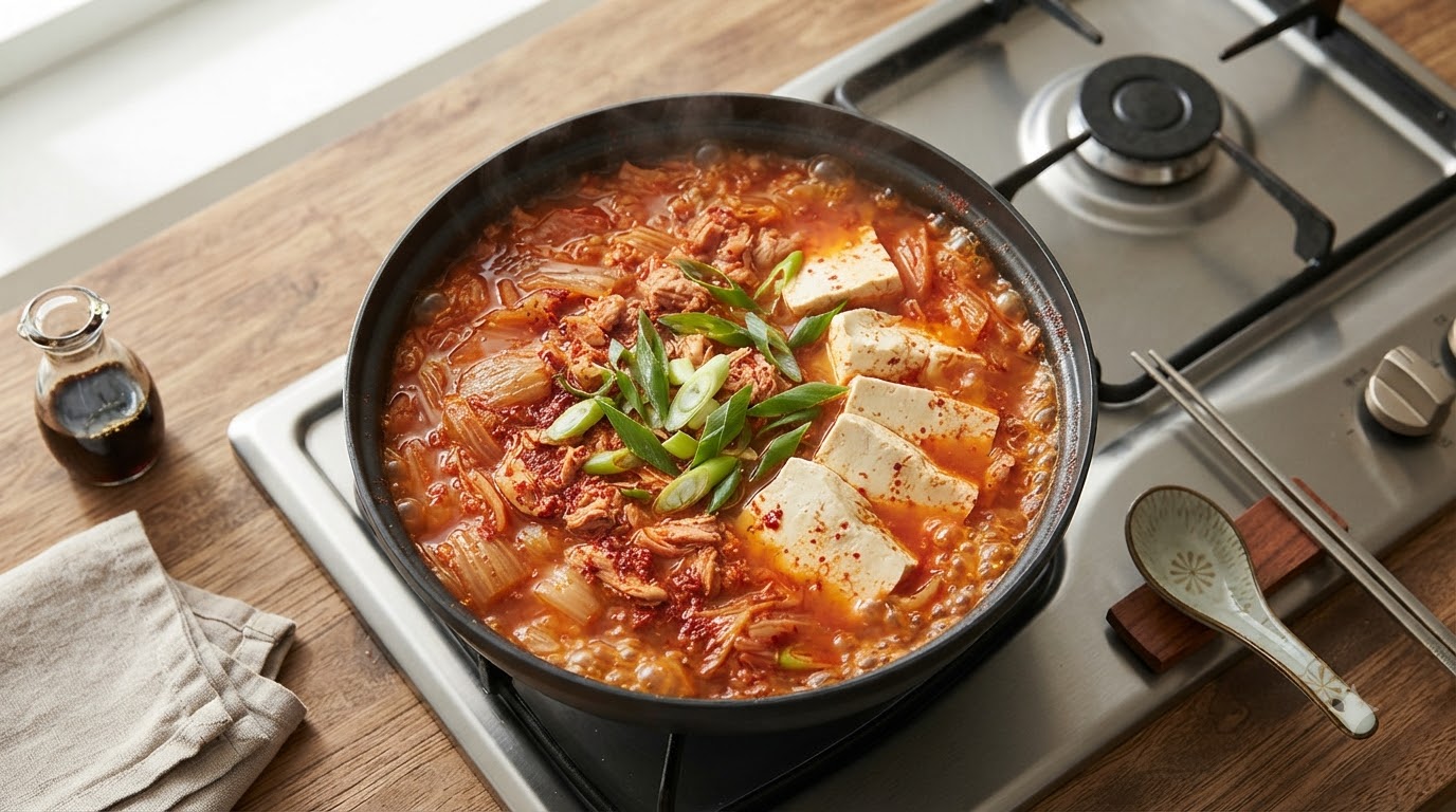 Ragoût Coréen Piquant au Thon et Kimchi (Chamchi Kimchi Jjigae)