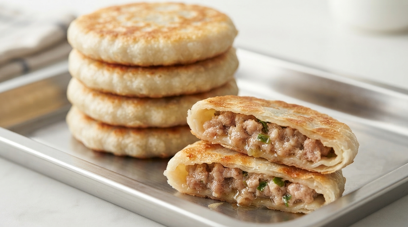 Galettes de Viande Niuzhuang Croustillantes (Xianbing Chinois)