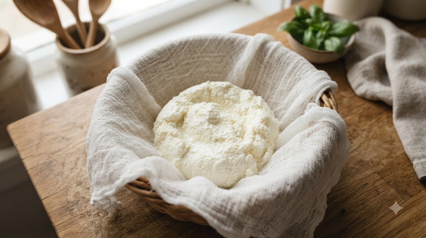 Ricotta Fraiche Faite Maison