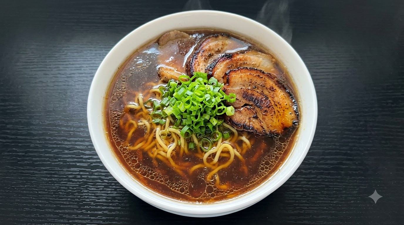 Ramen simple au porc braisé