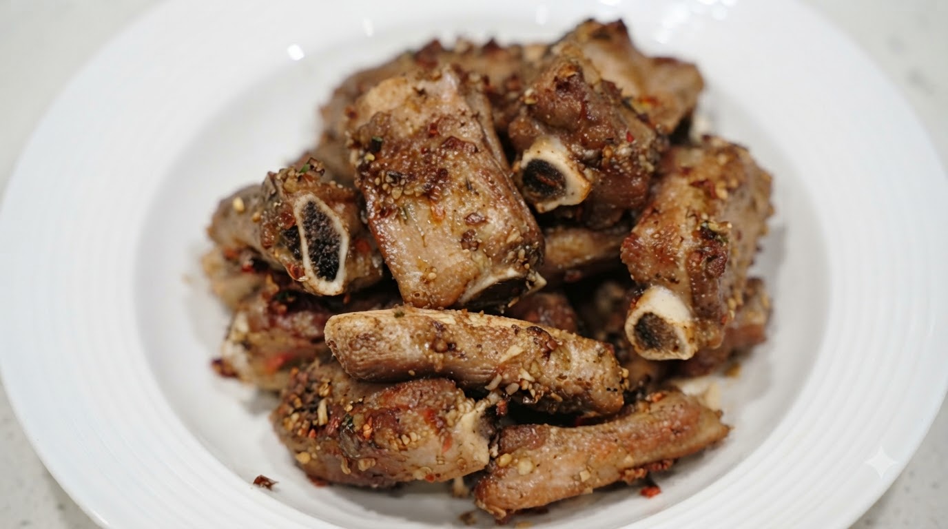 Côtelettes de Porc Croustillantes à l'Ail et au Cumin