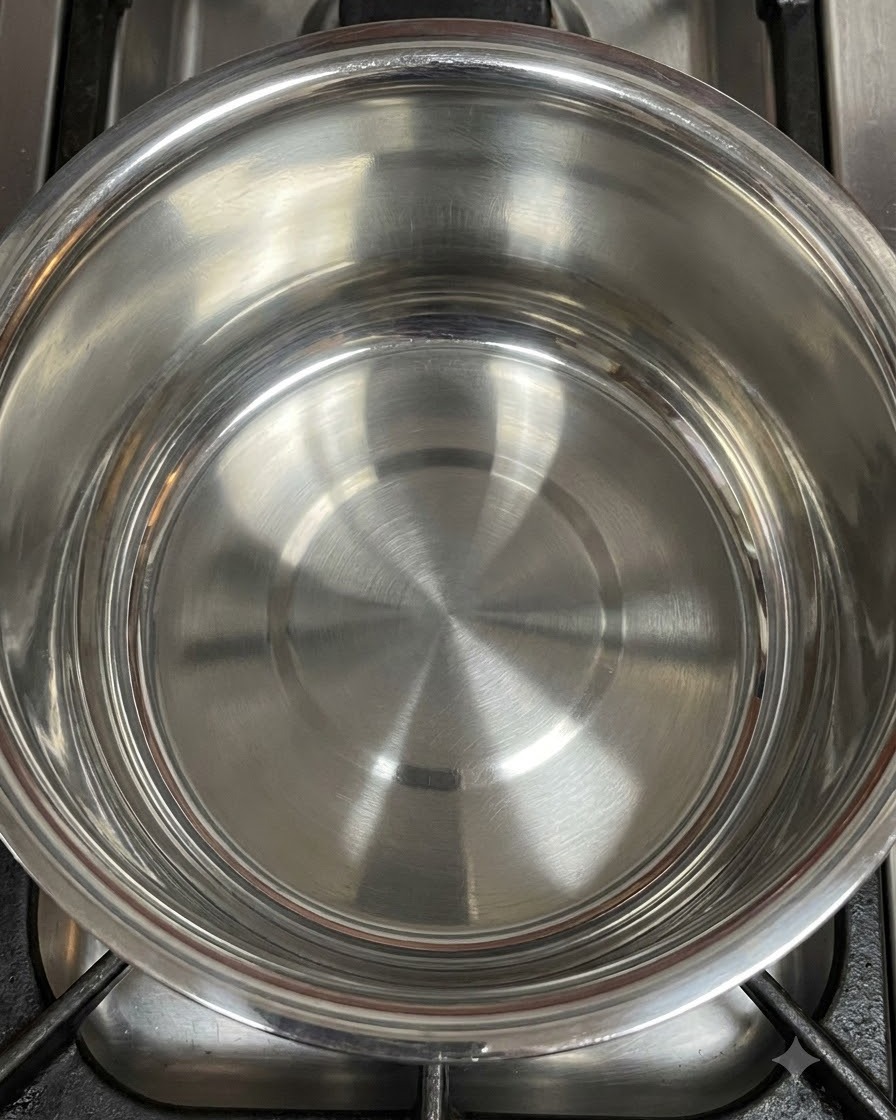 Oignons rouges tranchés sautant dans une marmite en métal avec de lhuile de cuisson.